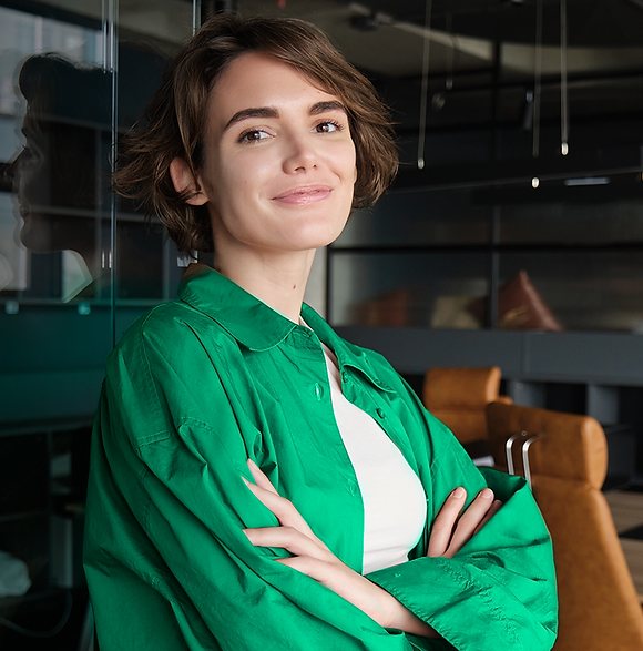 Profissional em ambiente corporativo